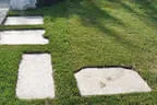 großformatige Trittplatten